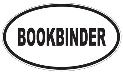 BOOKBINDER - Oval Magnet