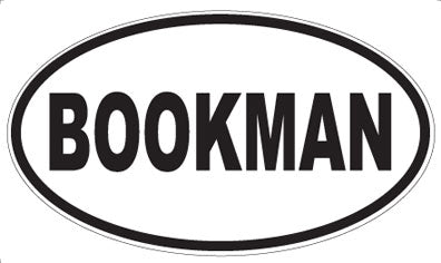 BOOKMAN - Oval Sticker
