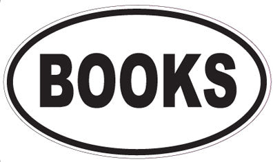 BOOKS - Oval Magnet