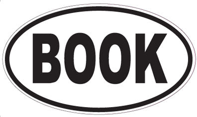 BOOK - Oval Sticker
