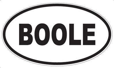 BOOLE - Oval Sticker