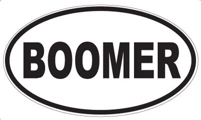 BOOMER - Oval Magnet
