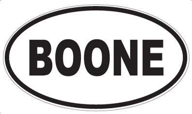 BOONE - Oval Magnet