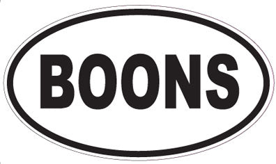 BOONS - Oval Sticker