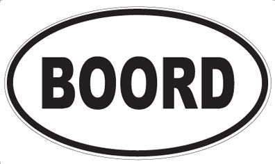 BOORD - Oval Magnet