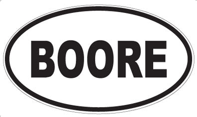 BOORE - Oval Magnet