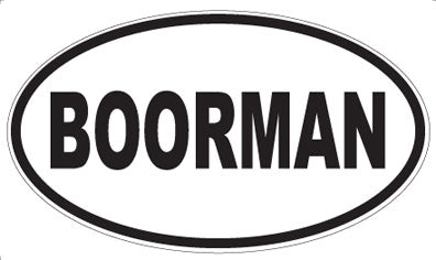 BOORMAN - Oval Magnet