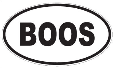 BOOS - Oval Magnet