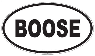 BOOSE - Oval Magnet
