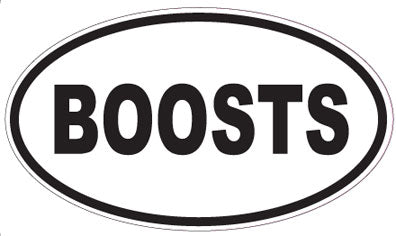 BOOSTS - Oval Sticker