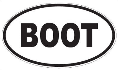 BOOT - Oval Magnet