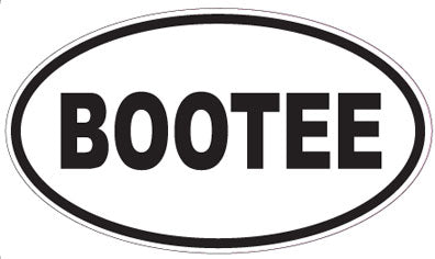 BOOTEE - Oval Sticker