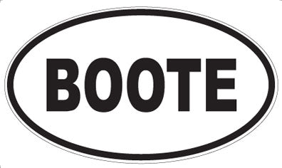 BOOTE - Oval Magnet