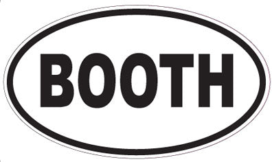 BOOTH - Oval Sticker
