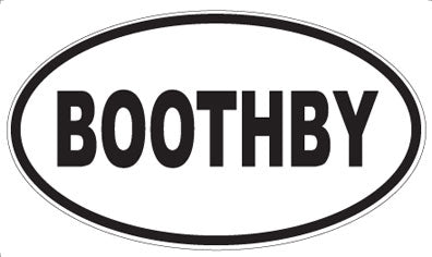 BOOTHBY - Oval Magnet