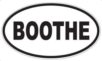 BOOTHE - Oval Magnet