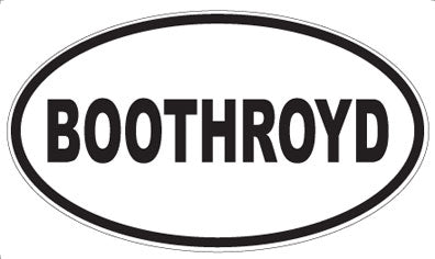 BOOTHROYD - Oval Magnet