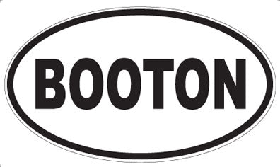 BOOTON - Oval Magnet