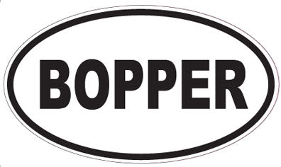BOPPER - Oval Sticker