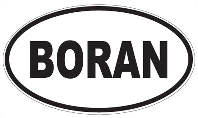 BORAN - Oval Magnet