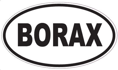 BORAX - Oval Sticker