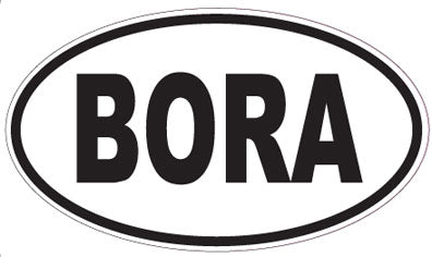BORA - Oval Sticker