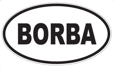 BORBA - Oval Magnet