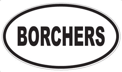 BORCHERS - Oval Magnet