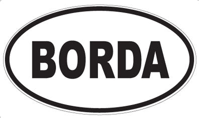 BORDA - Oval Magnet