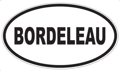 BORDELEAU - Oval Magnet