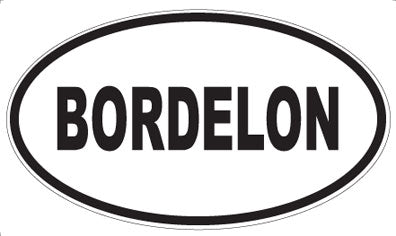 BORDELON - Oval Magnet