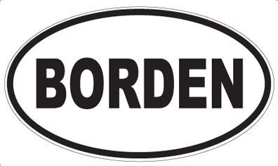 BORDEN - Oval Magnet