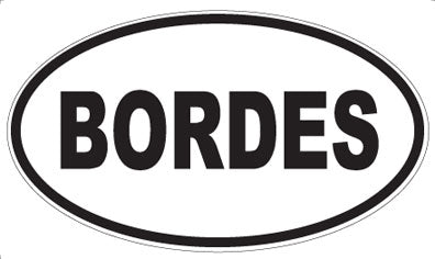 BORDES - Oval Magnet