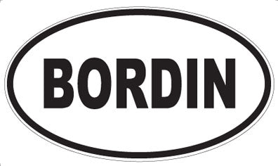 BORDIN - Oval Magnet