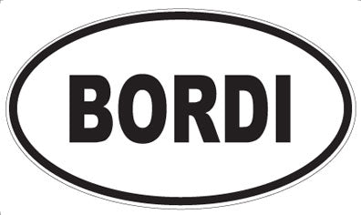 BORDI - Oval Magnet