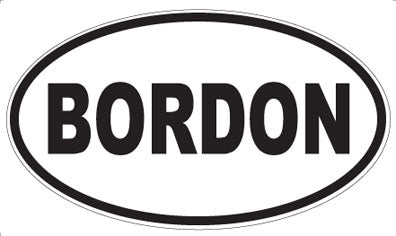 BORDON - Oval Magnet