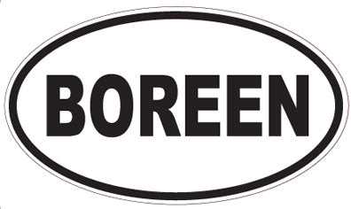 BOREEN - Oval Sticker