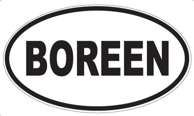 BOREEN - Oval Magnet
