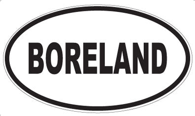 BORELAND - Oval Magnet