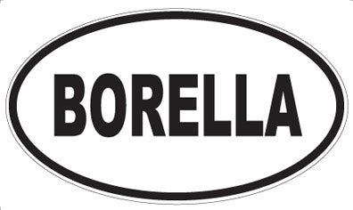 BORELLA - Oval Magnet