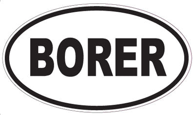 BORER - Oval Magnet