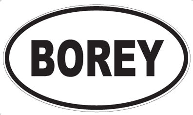 BOREY - Oval Magnet