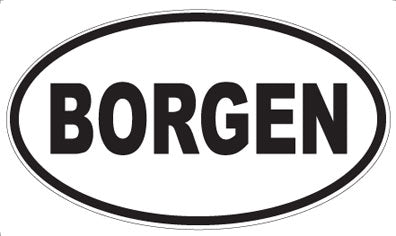 BORGEN - Oval Magnet