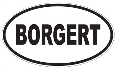 BORGERT - Oval Magnet