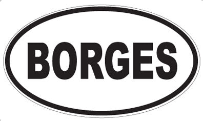 BORGES - Oval Magnet