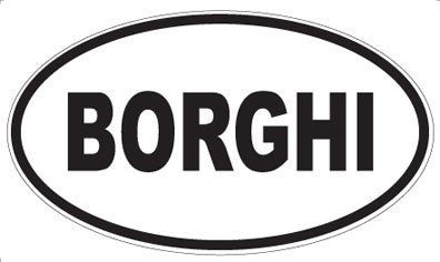 BORGHI - Oval Magnet