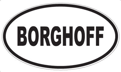 BORGHOFF - Oval Magnet