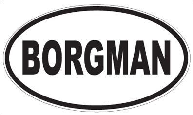 BORGMAN - Oval Magnet