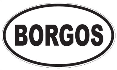 BORGOS - Oval Magnet