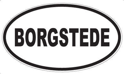 BORGSTEDE - Oval Magnet
